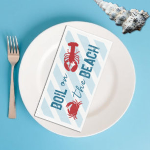 Servilleta De Papel Fiesta de soltera con mariscos hervidos
