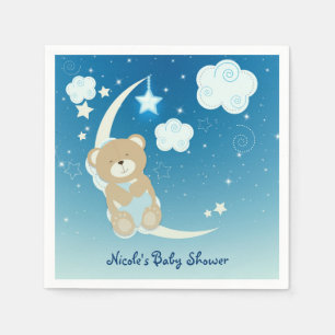 Servilleta De Papel Fiesta de Sprinkle de Baby Shower de Luna y Estrel