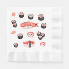 Servilleta De Papel Fiesta de sushi cute