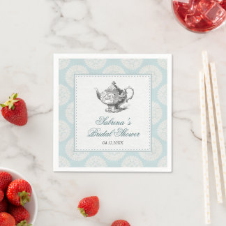 Servilleta De Papel Fiesta de té alto victoriano azul