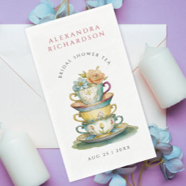 Servilleta De Papel Fiesta de té de despedida de soltera elegante vint