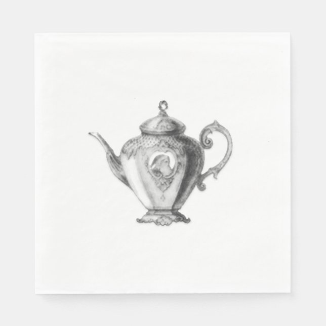 Servilleta De Papel Fiesta de Té de Navidad (Anverso)