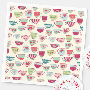 Servilleta De Papel Fiesta de té en taza de té vintage