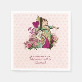 Servilleta De Papel Fiesta de té personalizada de Alice en Wonderland 