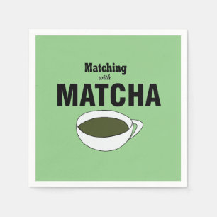 Servilleta De Papel Fiesta de Té Verde Matcha