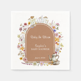 Servilleta De Papel Fiesta de té Wildflower Baby En Bloom Baby Shower