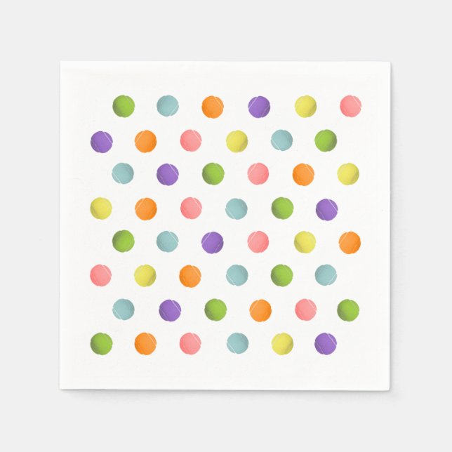 Servilleta De Papel Fiesta de tenis (Anverso)