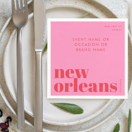 Servilleta De Papel fiesta de tipografía en Nueva Orleans Louisiana