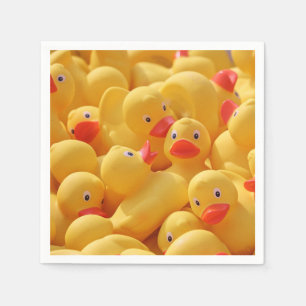 Servilleta De Papel Fiesta de un año de Pato de Goma Bebé