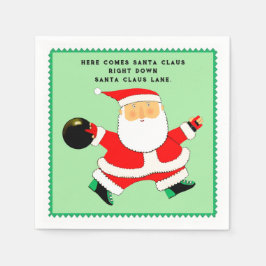 Servilleta De Papel Fiesta de vacaciones de Navidades de boliche