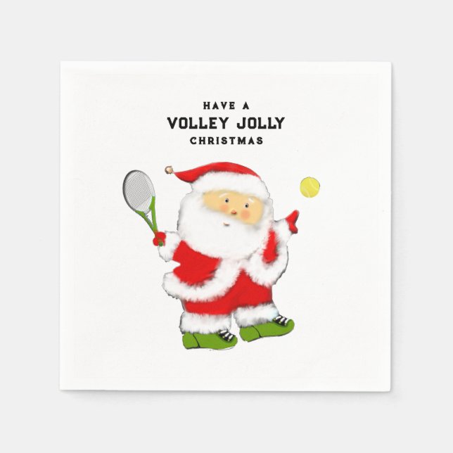 Servilleta De Papel Fiesta de vacaciones de tenis (Anverso)