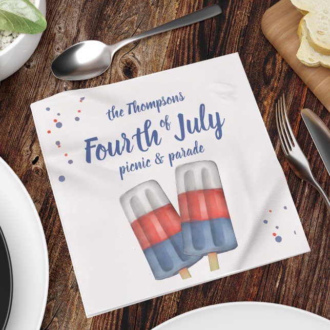 Servilleta De Papel Fiesta de verano de Cute Cuarto de Julio (Subido por el creador)