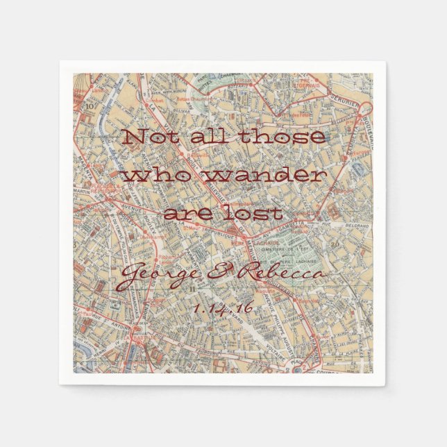 Servilleta De Papel Fiesta de viajes Napkins (Anverso)