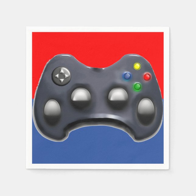 Servilleta De Papel Fiesta de videojuegos (Anverso)