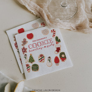 Servilleta De Papel Fiesta decorador de cookies navidades