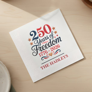 Servilleta De Papel Fiesta del 250 Aniversario de la Libertad