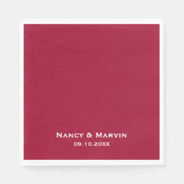 Servilleta De Papel Fiesta del 40° Aniversario de Ruby Personalizado