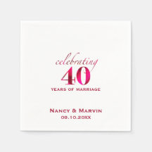 Fiesta del 40° Aniversario de Ruby Personalizado