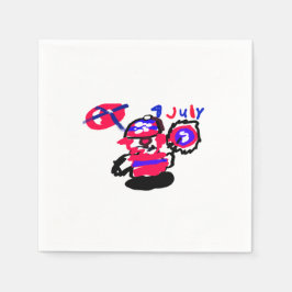 Servilleta De Papel fiesta del 4 de julio