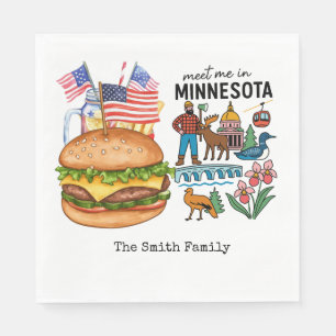 Servilleta De Papel fiesta del 4 de julio en Minnesota
