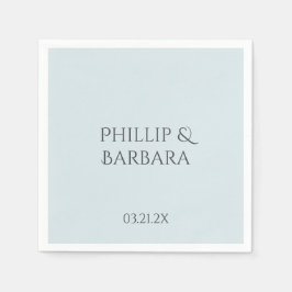 Servilleta De Papel Fiesta del 60 aniversario Boda simple y personaliz