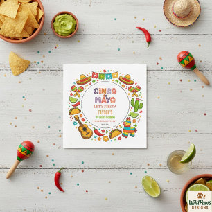 Servilleta De Papel Fiesta del Cinco de Mayo – Celebración de Fiesta C
