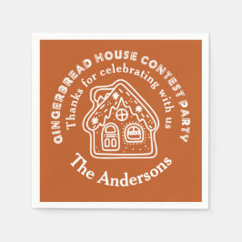 Servilleta De Papel Fiesta del Concurso Gingerbread House