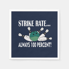 Servilleta De Papel Fiesta del equipo de Bowling Pin Ball Strike