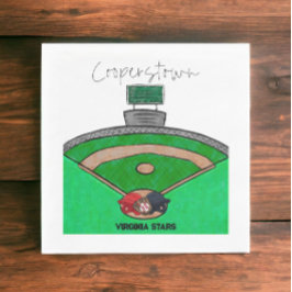 Servilleta De Papel Fiesta del equipo de campo de Cooperstown Personal