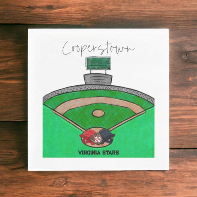 Servilleta De Papel Fiesta del equipo de campo de Cooperstown Personal (Subido por el creador)