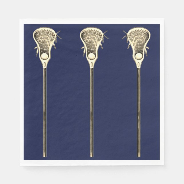 Servilleta De Papel Fiesta del equipo de lacrosse (Anverso)