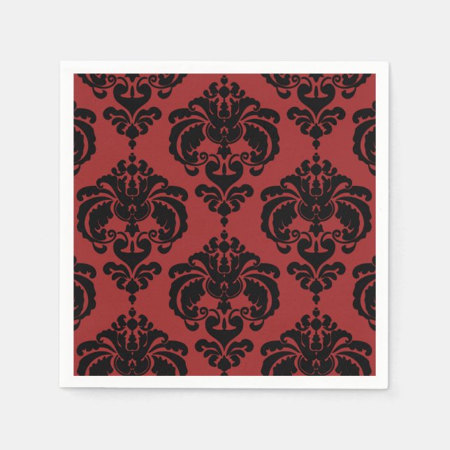 Servilleta De Papel Fiesta del evento de matrimonio de la venda Dark R (Anverso)