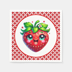 Servilleta De Papel Fiesta del Festival de fresa de Cute