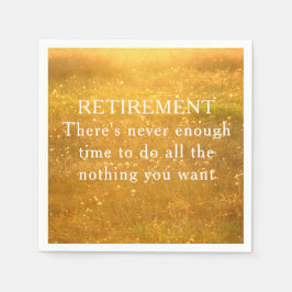 Servilleta De Papel Fiesta del Fiesta de Jubilación Funny Papeles