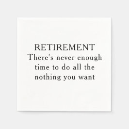 Servilleta De Papel Fiesta del Fiesta de Jubilación Funny Papeles