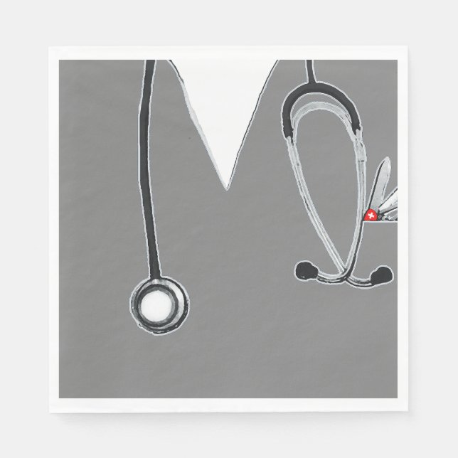 Servilleta De Papel Fiesta del Médica médico (Anverso)