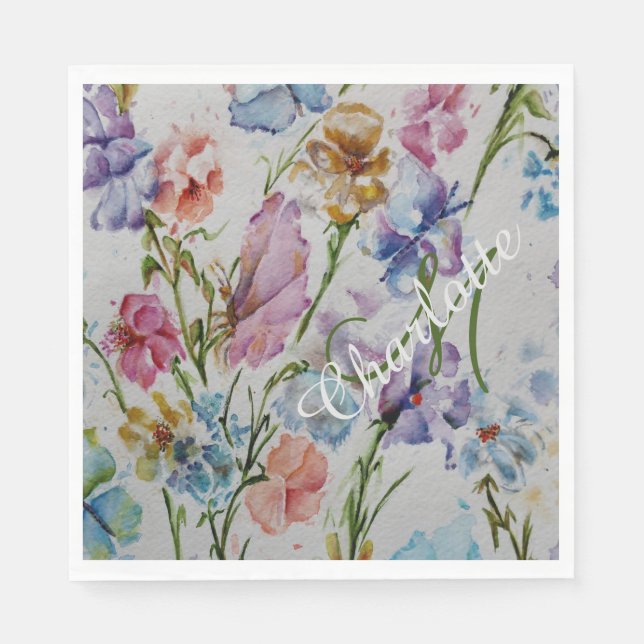 Servilleta De Papel Fiesta del patio trasero de verano divertido (Anverso)