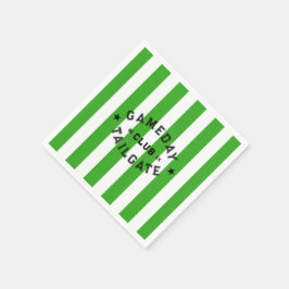 Servilleta De Papel Fiesta del Personalizado de banda verde Gameday Ta