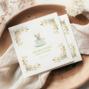 Servilleta De Papel Fiesta del té del conejo de primavera para baby sh
