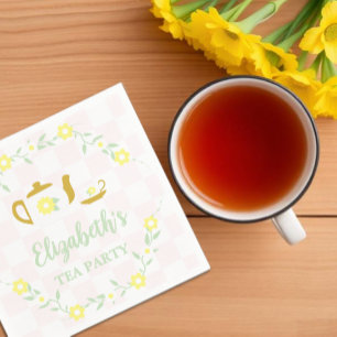 Servilleta De Papel Fiesta del té floral para baby shower
