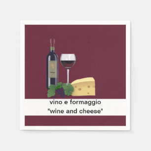 Servilleta De Papel Fiesta del vino y del queso