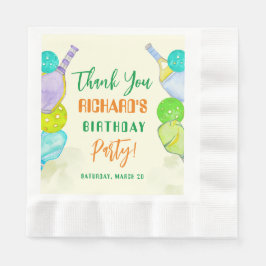 Servilleta De Papel Fiesta Deportivo Acuarela Baloncesto Temático Cump