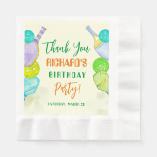 Servilleta De Papel Fiesta Deportivo Acuarela Baloncesto Temático Cump