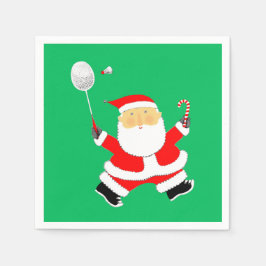Servilleta De Papel Fiesta deportivo de Navidades de Badminton