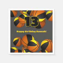 Servilleta De Papel fiesta deportivo del equipo de baloncesto de oro n