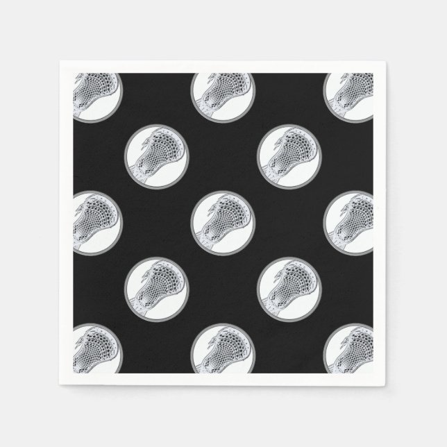 Servilleta De Papel Fiesta Deportivo Lacrosse (Anverso)