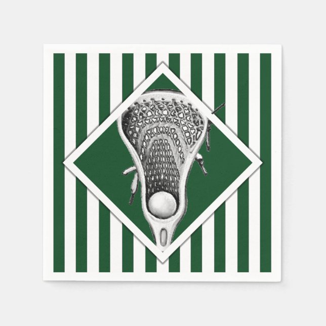Servilleta De Papel Fiesta Deportivo Lacrosse (Anverso)
