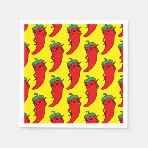Servilleta De Papel Fiesta Despedida de Soltera Kawaii Pimiento Rojo P