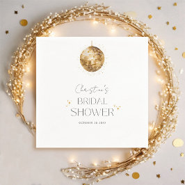 Servilleta De Papel Fiesta Disco Retro Despedida de Soltera