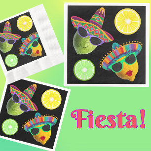 Servilleta De Papel Fiesta divertida de limón lima
